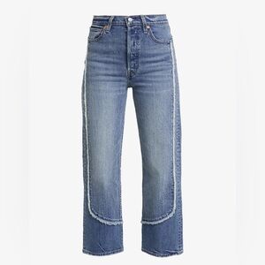 Levi’s Ribcage Straight Unique Fringe Jeans size 27